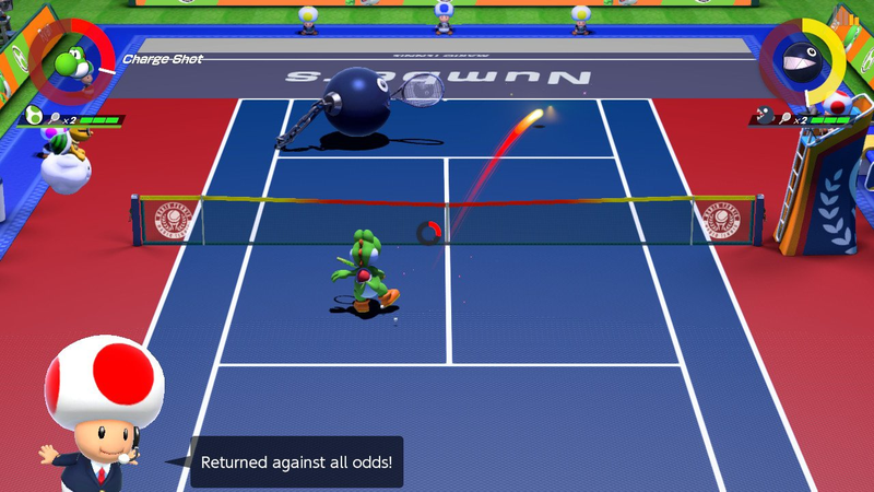 Occupying the front court as Yoshi. Ignore Toad, he doesn’t know what he’s talking about!